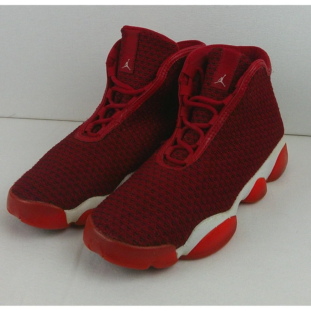 EUC Jordan Horizon GS Gym Red Black White Shoes Boys Youth Size 6.5Y